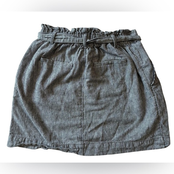 PREPPY 90s LOFT NAVY & WHITE STRIPED WAIST TIE GIRLY SKIRT, WOMENS SIZE 4 - Picture 3 of 7